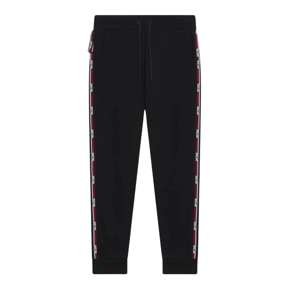Gcds Sweatpants, Female, M, Logo Tape Joggers Black