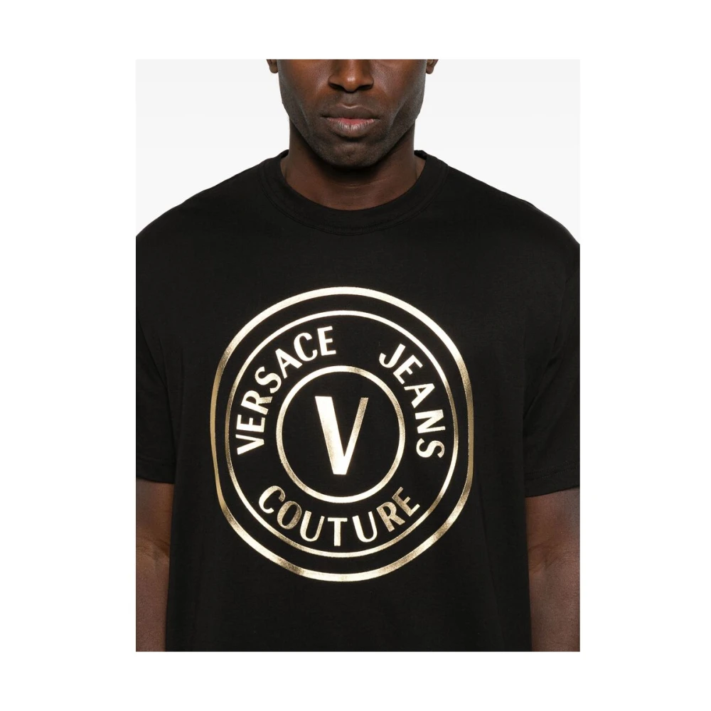 Versace Jeans Couture Zwart Crew Neck T-shirt Black Heren