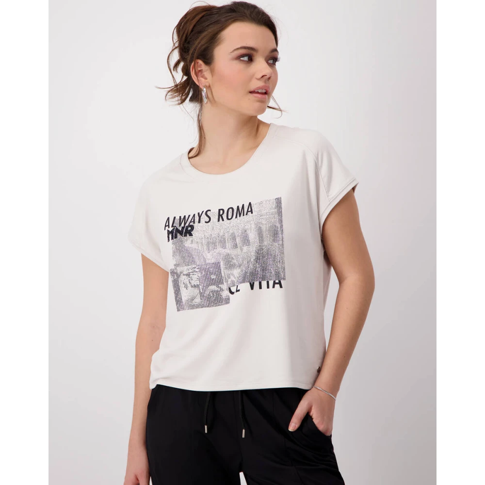 monari T-shirt 408712 Beige Dames