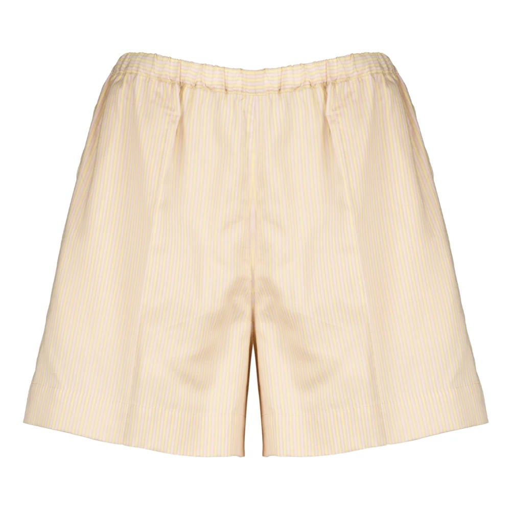 Patou Multicolor Striped Silk Short - Female - Casual Shorts - Xs - Shorts