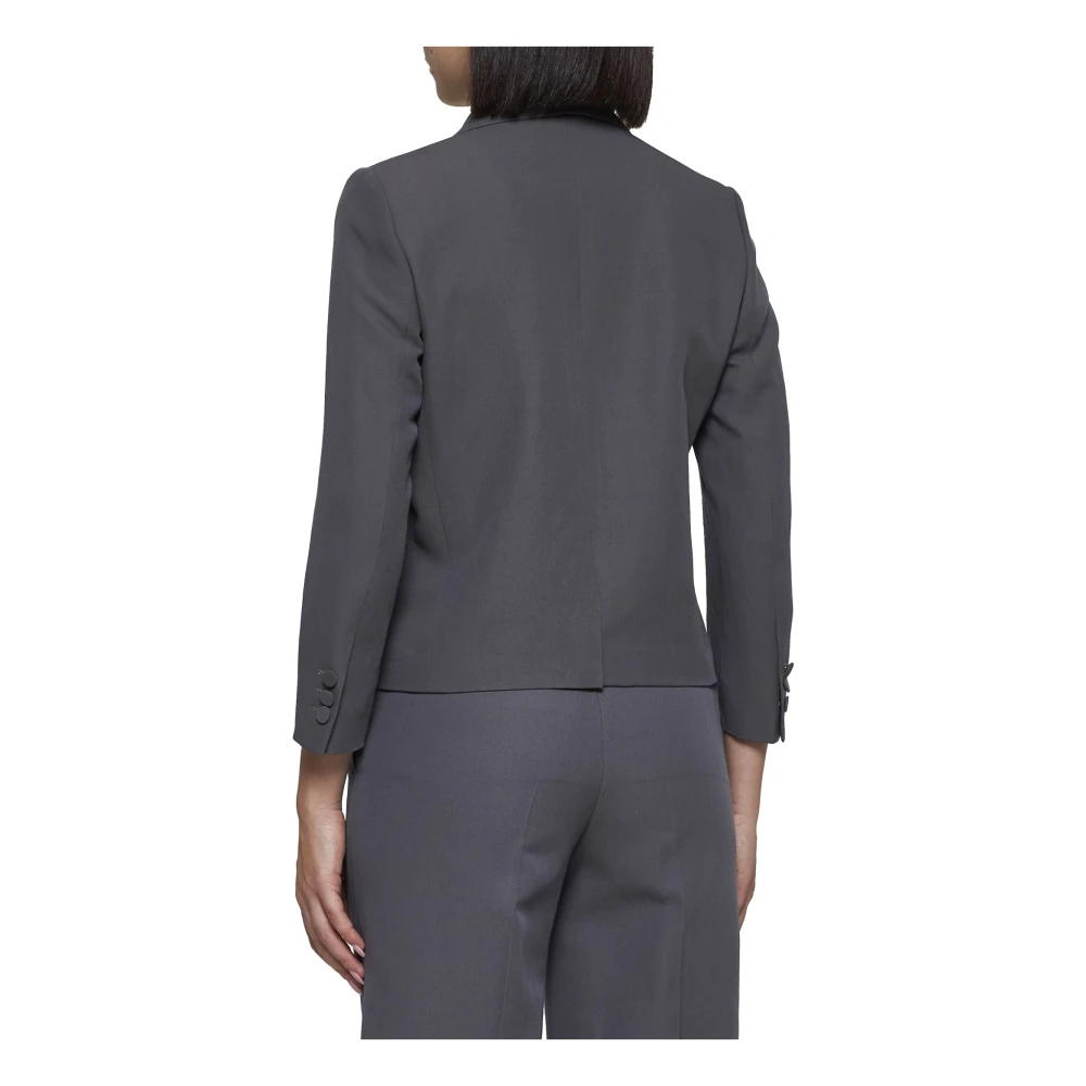 Dries Van Noten Beige Wolblend Blazer Jas Beige Dames