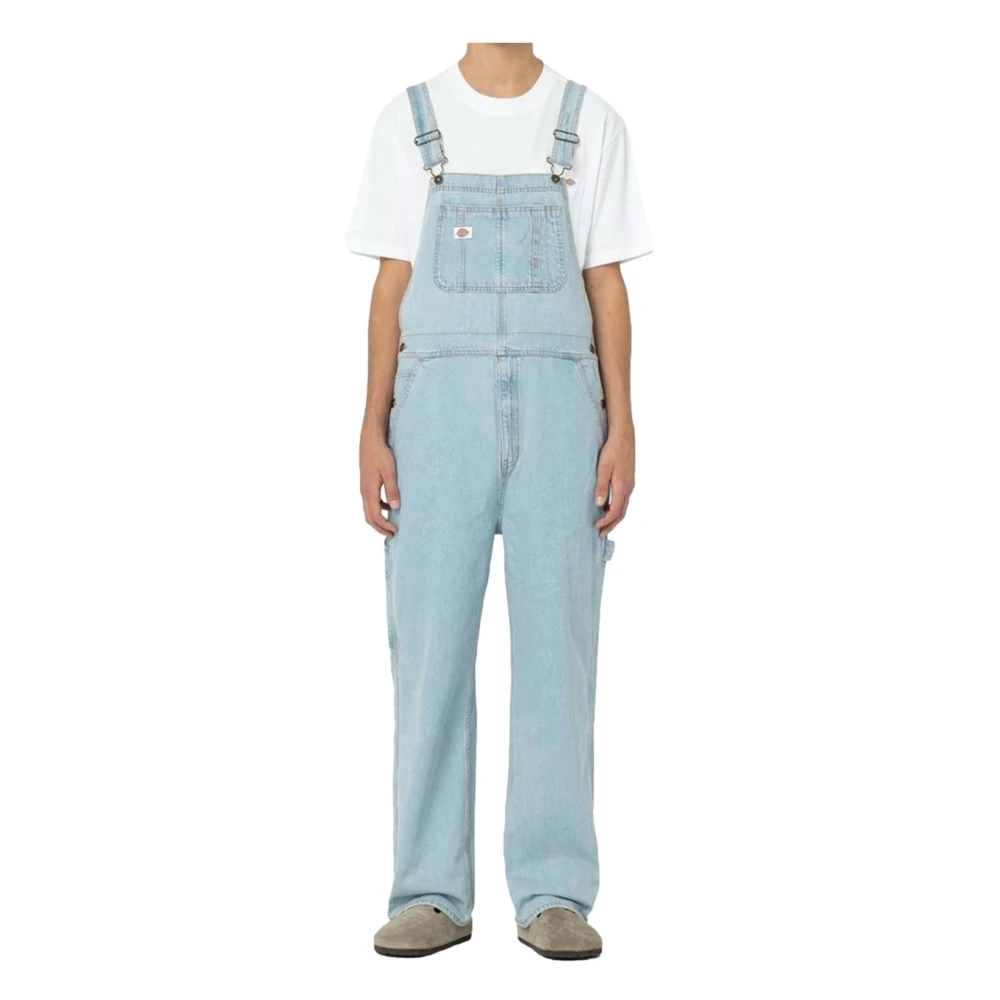 Dickies Klassieke Denim Jumpsuit Blue Heren