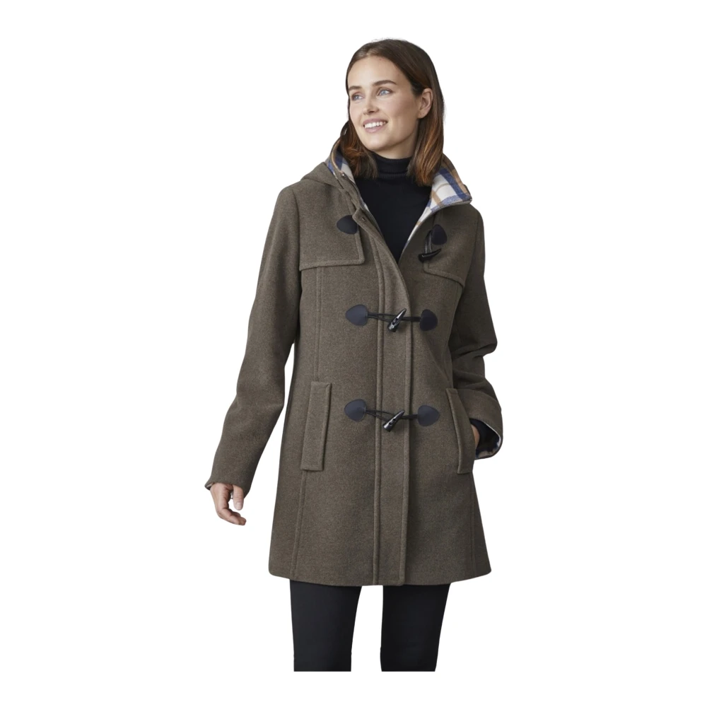 Junge Modern Fit Stofjas in Poedergroen Green Dames