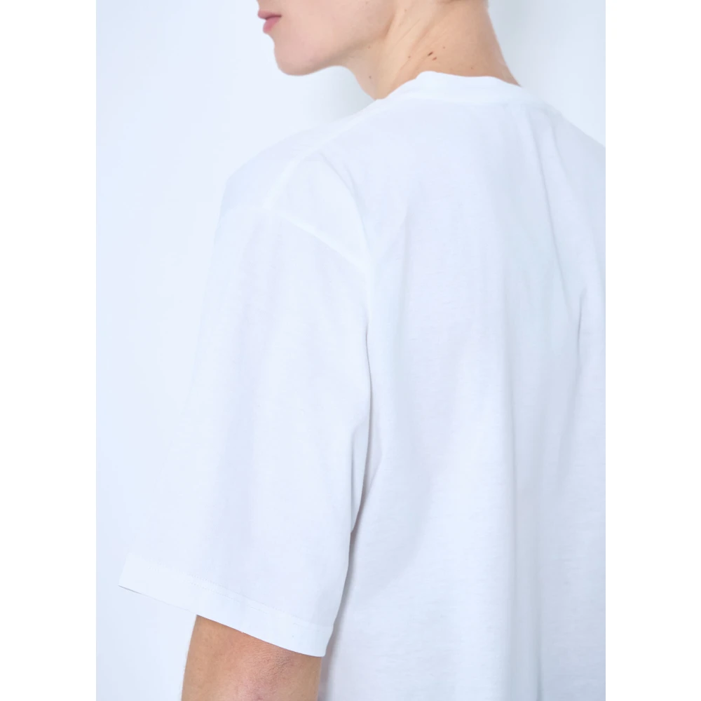 Marni Jubileum Grafische Print Katoenen T-shirt White Heren