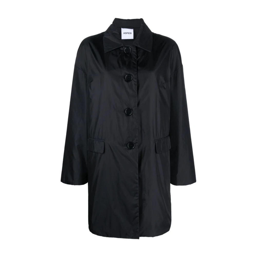 Aspesi Teena Trench Coat Black Dames