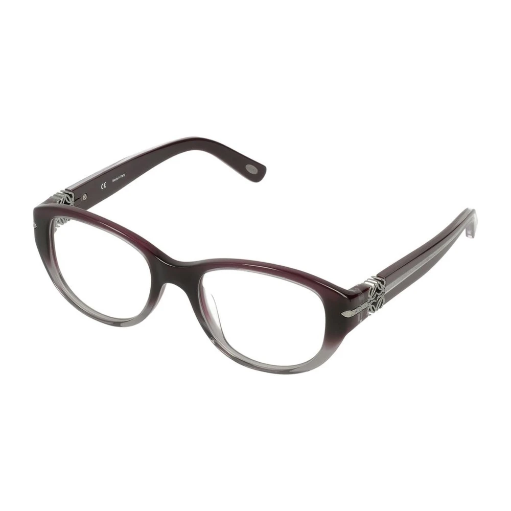 Loewe Paarse Acetaatframes met Parel Dial Purple Dames