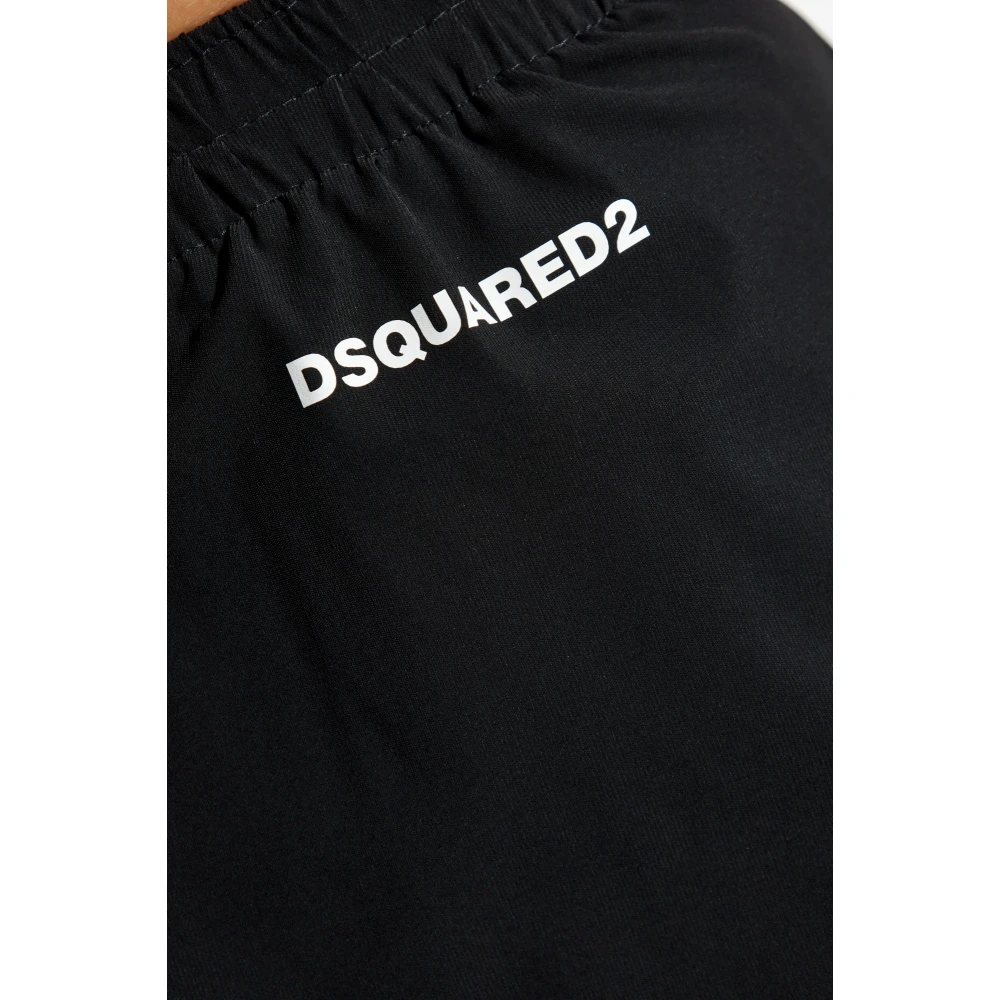 Dsquared2 Strandshorts Black Dames