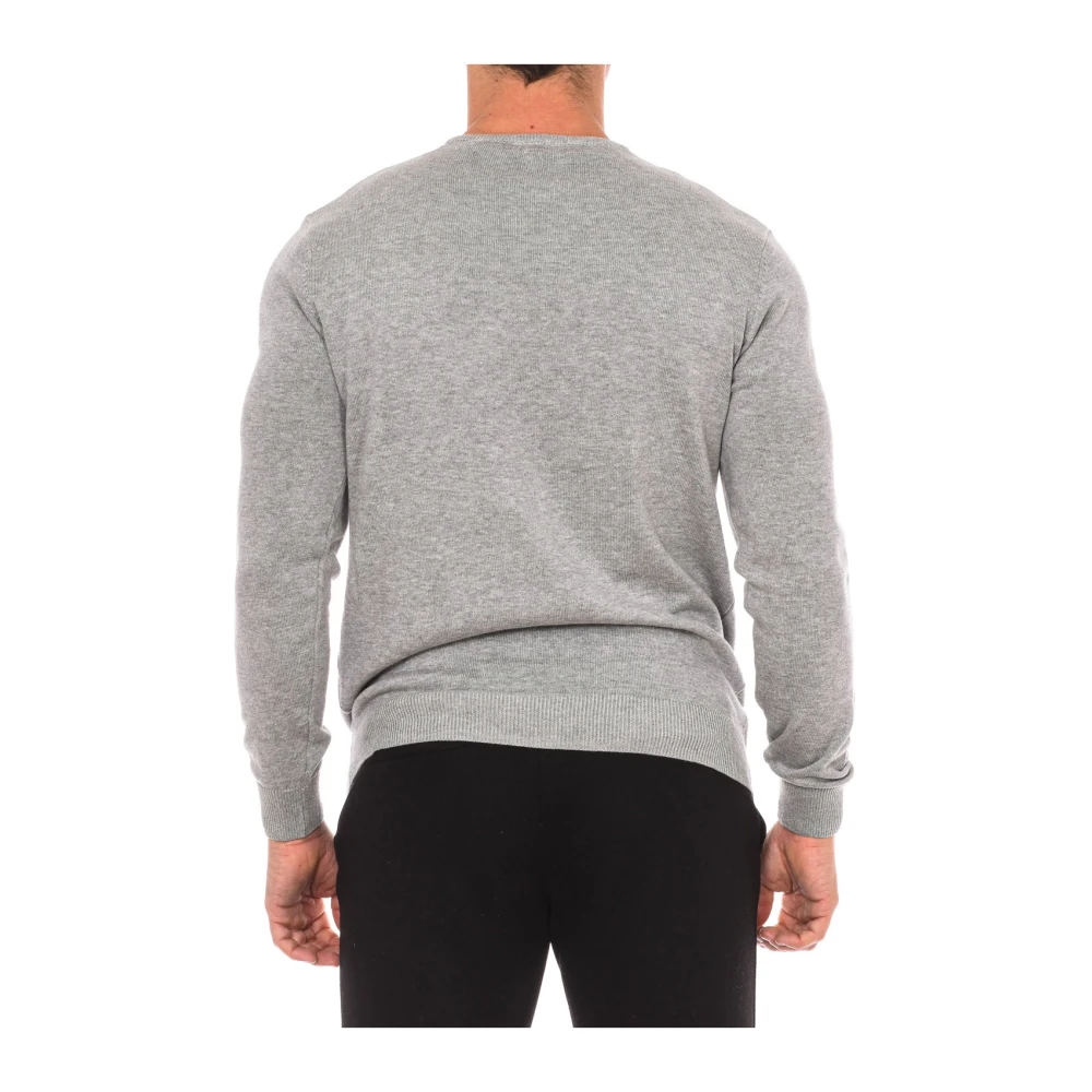 U.s. Polo Assn. Ronde Hals Lange Mouw Trui Gray Heren