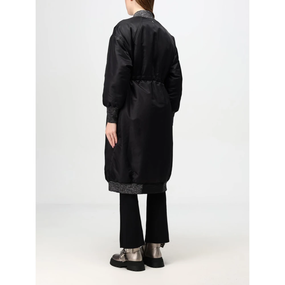 Twinset Lange Bomberjas Black Dames