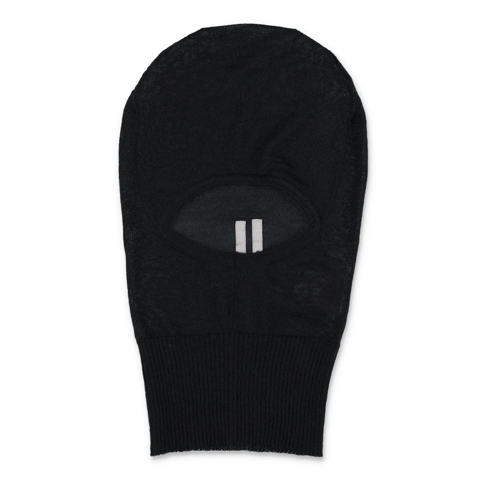 Rick Owens Black Skull Balaclava Muts Black Dames