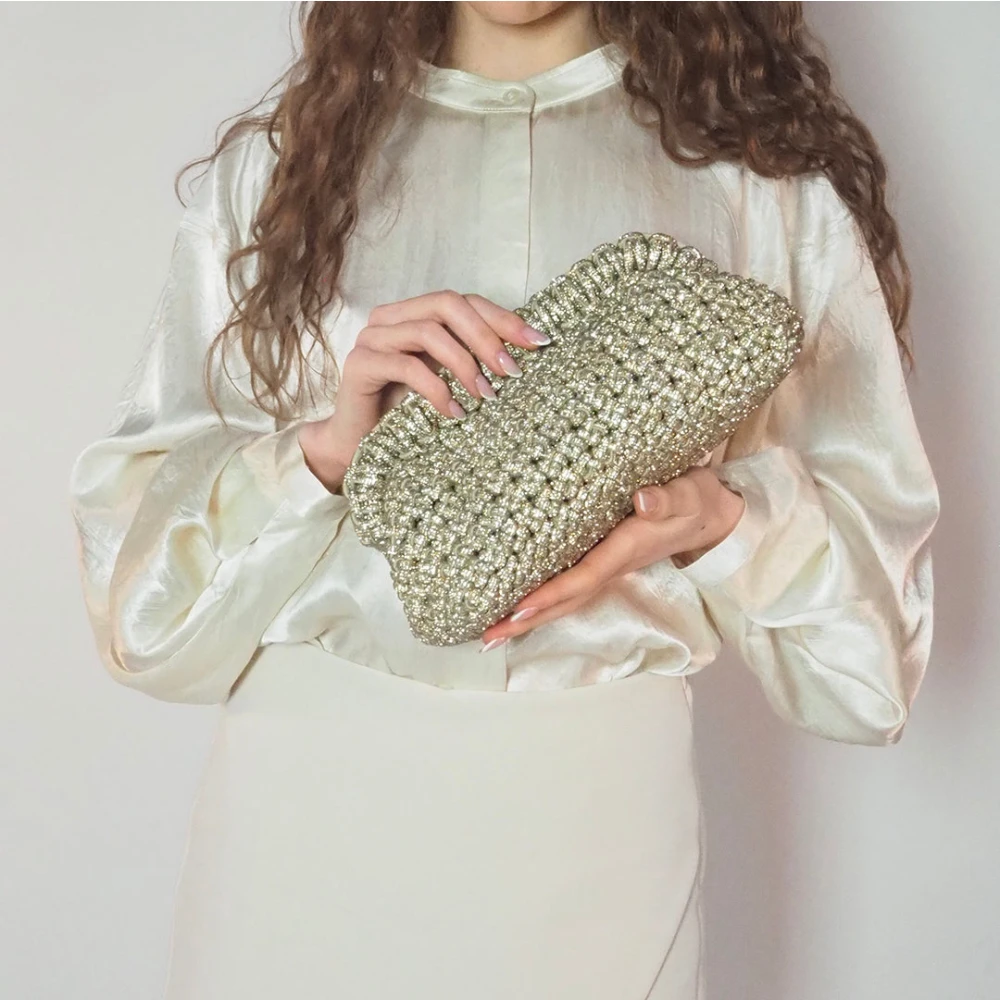 Hibourama Clutch Medium Yellow Dames