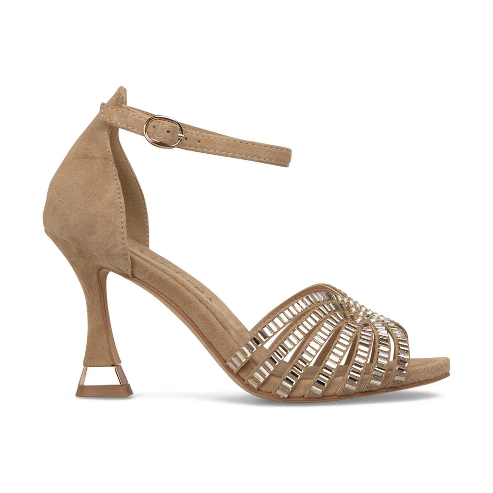 ALMA EN PENA Metallic Mesh Hak Sandalen