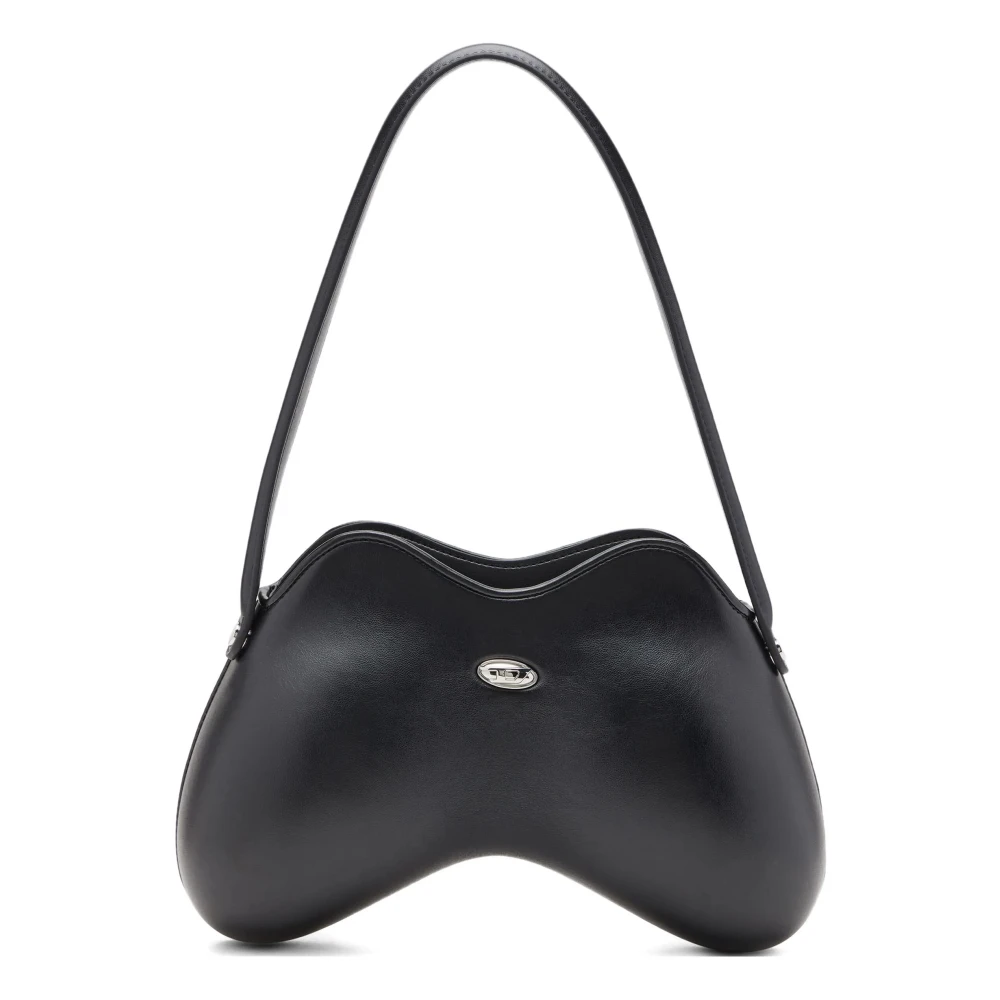 Diesel Women's Black Shoulder Bags, One Size, Double-D Shoulder