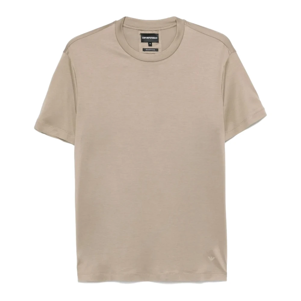 Emporio Armani Men's Beige T-Shirts, L, Short Sleeve T-Shirt 8N1te81juvzu6167