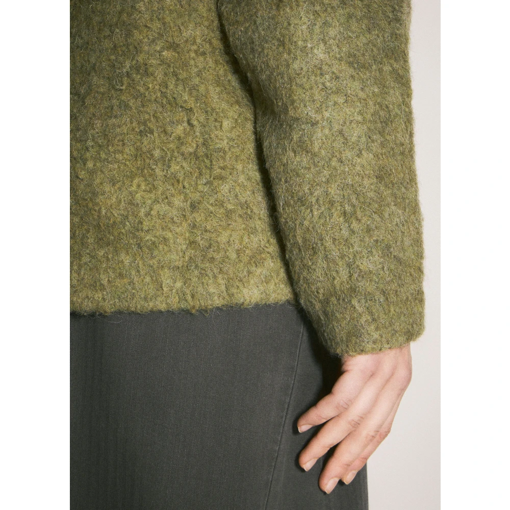 Our Legacy Gezellige Fuzzy Cardigan Sweater Green Dames