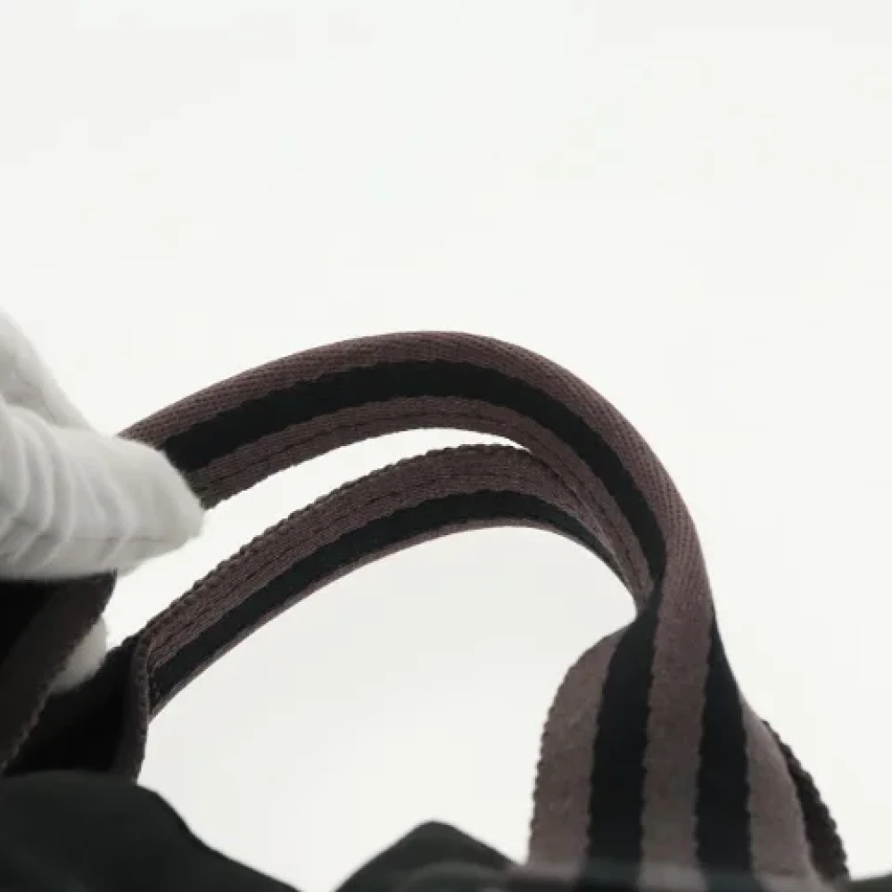 Hermès Vintage Pre-owned Canvas handbags Black Dames