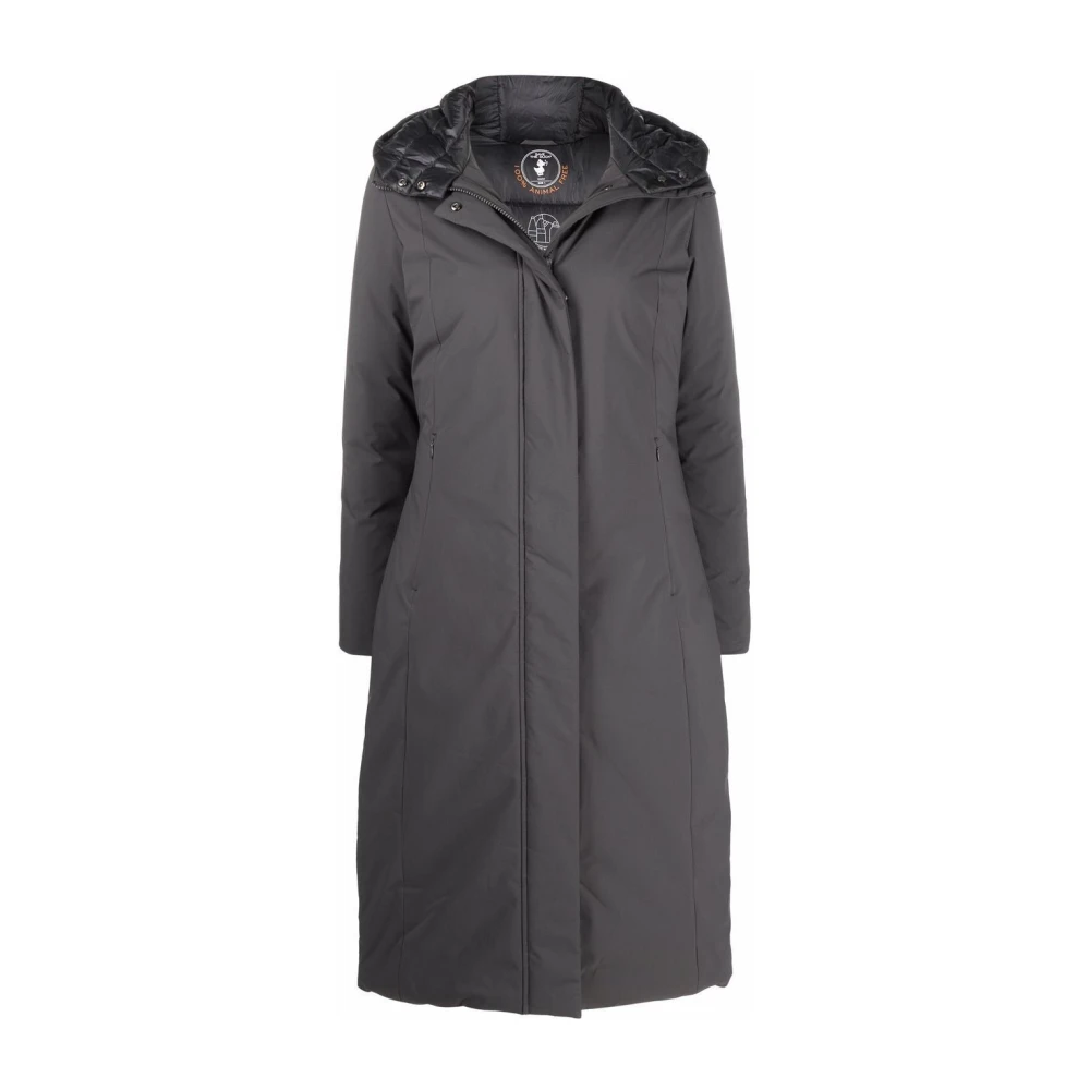 Save The Duck Khaleesi Hooded Lang Jas Gray Dames