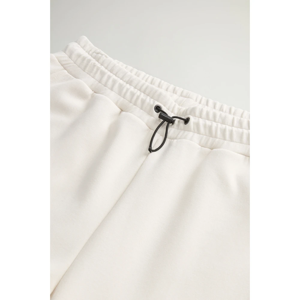Woolrich Katoen Fleece Broek White Dames