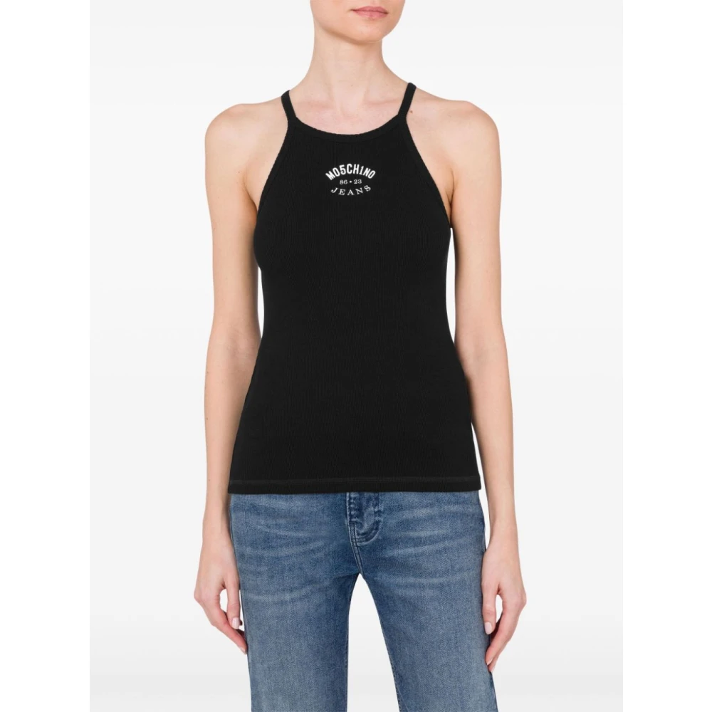 Moschino Stijlvolle Top voor Jeans Black Dames