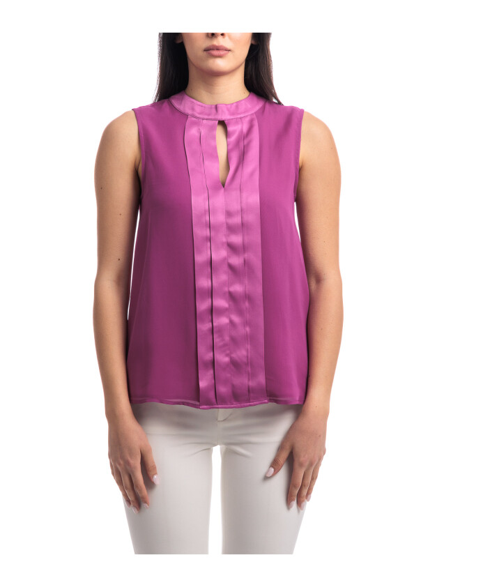 top-sans-manches-en-georgette