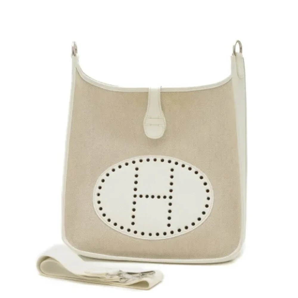 Hermès Vintage Pre-owned Leather shoulder-bags White Dames