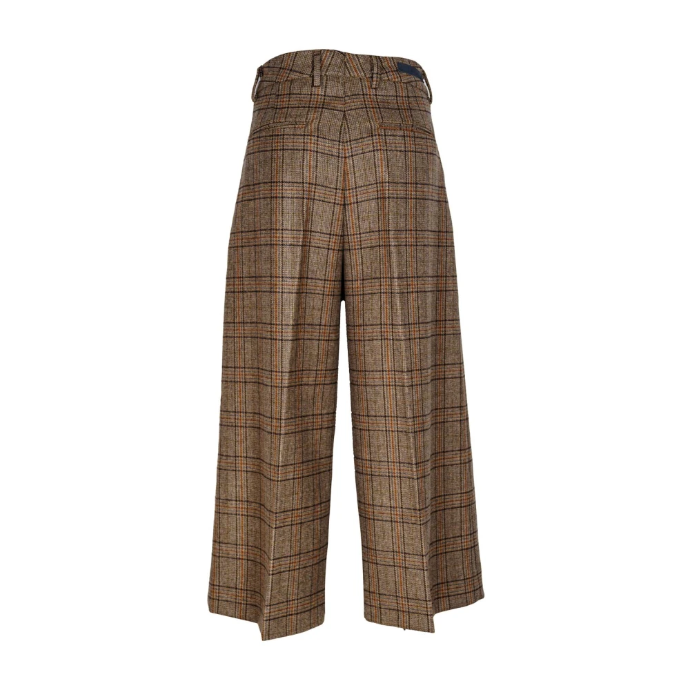 Briglia Hoge taille culotte broek in wol Brown Dames