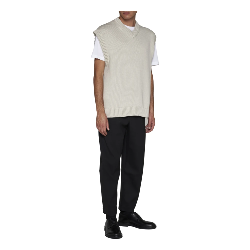 Studio Nicholson Moderne Katoenen Vest Sweaters Gray Heren
