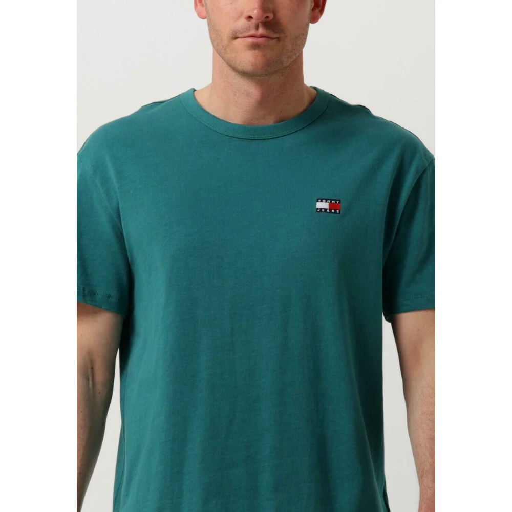 Tommy Jeans Heren Polo & T-shirt Reg Badge Tee Green Heren