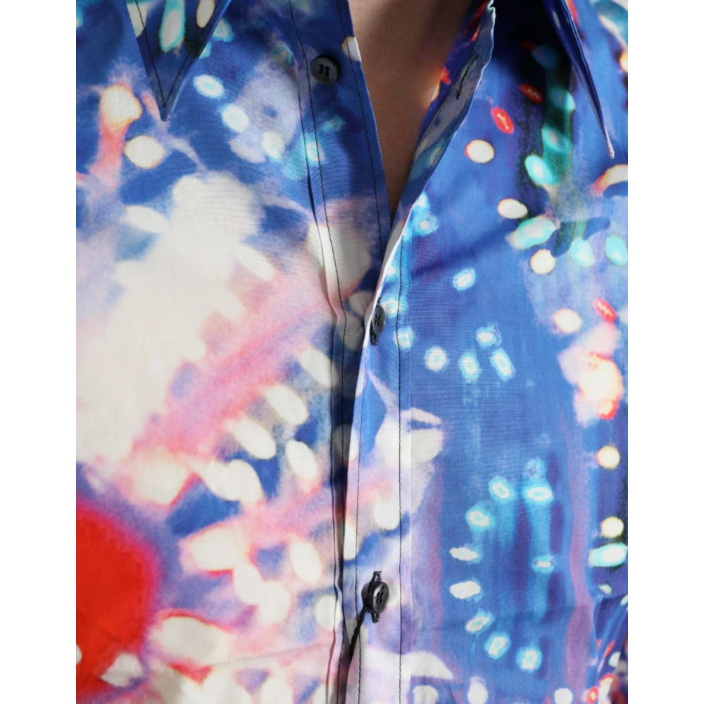 Dolce & Gabbana Multicolor Luminarie Martini Shirt Multicolor Heren