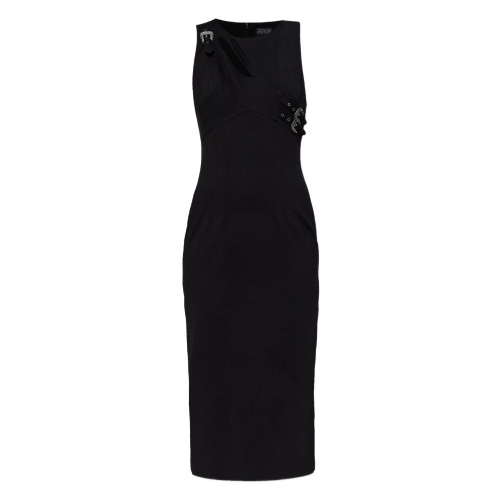 Versace Jeans Couture Women's Black Midi Dresses, S, Dress Collection