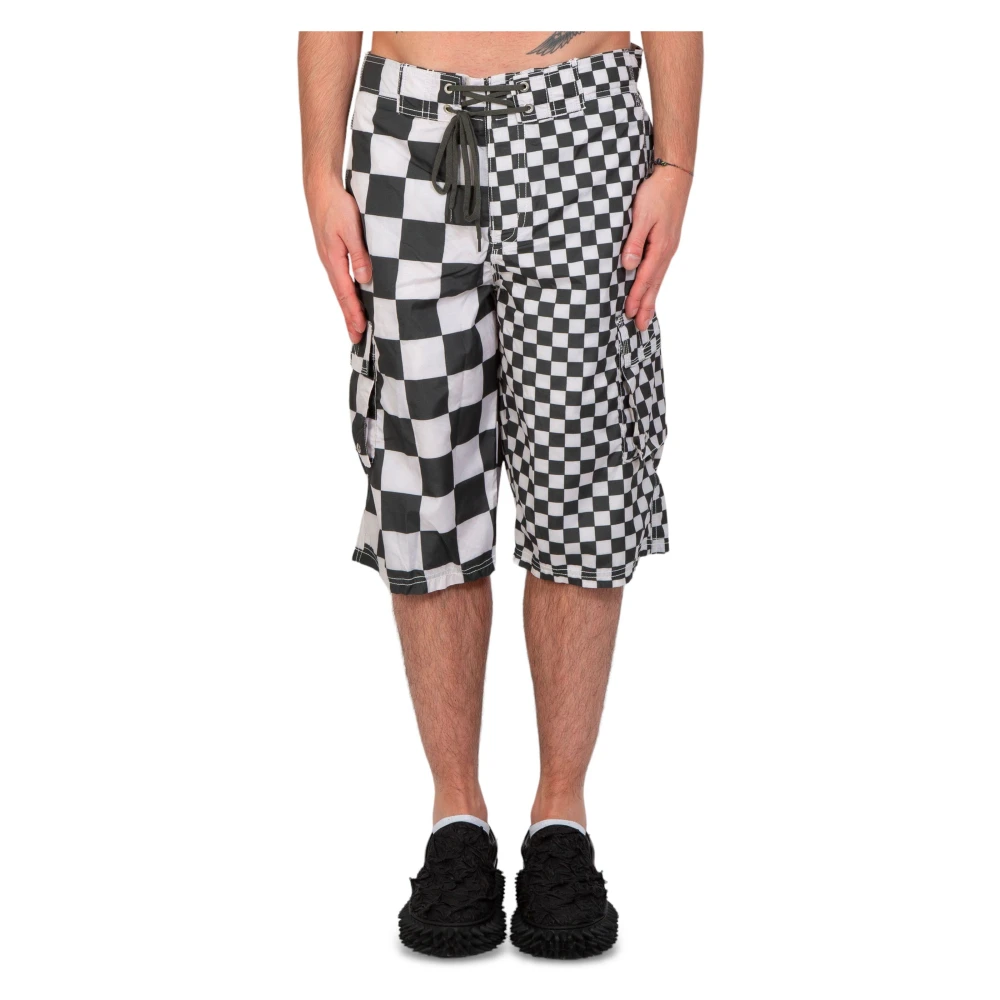 ERL Geruite zwemshorts in Checker Multicolor Heren