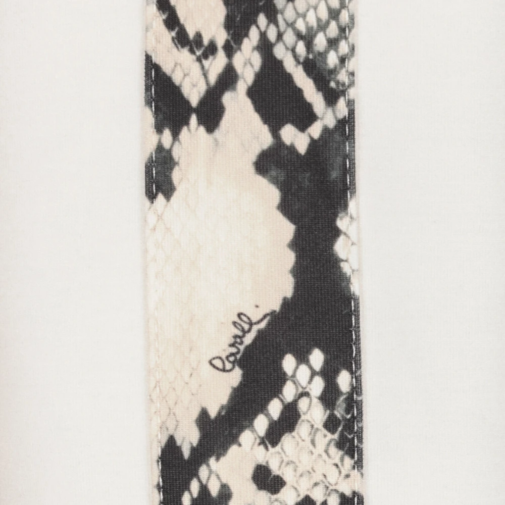 Roberto Cavalli Python Zip-Up Hoodie met Koord Beige Dames