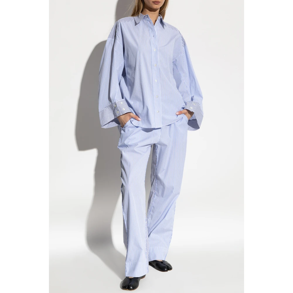 Munthe Shirt met gestreept patroon Filberto Blue Dames