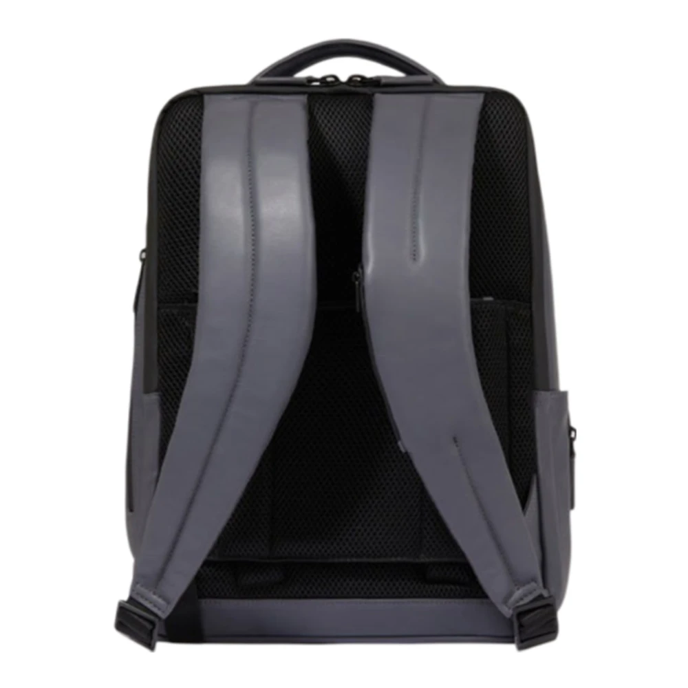 Piquadro Grijze rugzak met anti-diefstal functies Gray Unisex