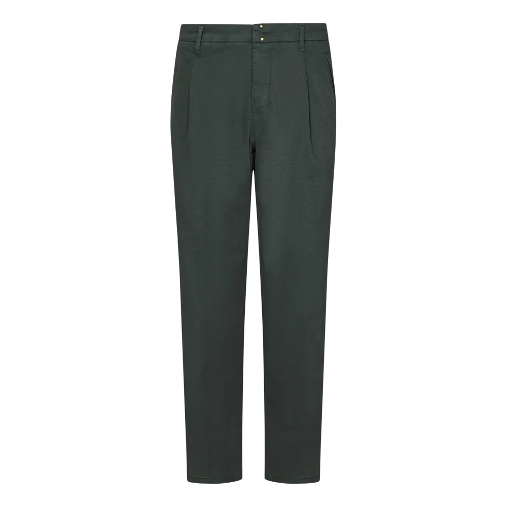 Incotex Groene Chino Broek Aw24 Green Heren