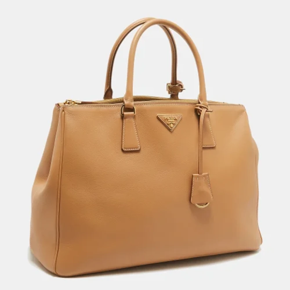 Prada Vintage Pre-owned Leather prada-bags Brown Dames