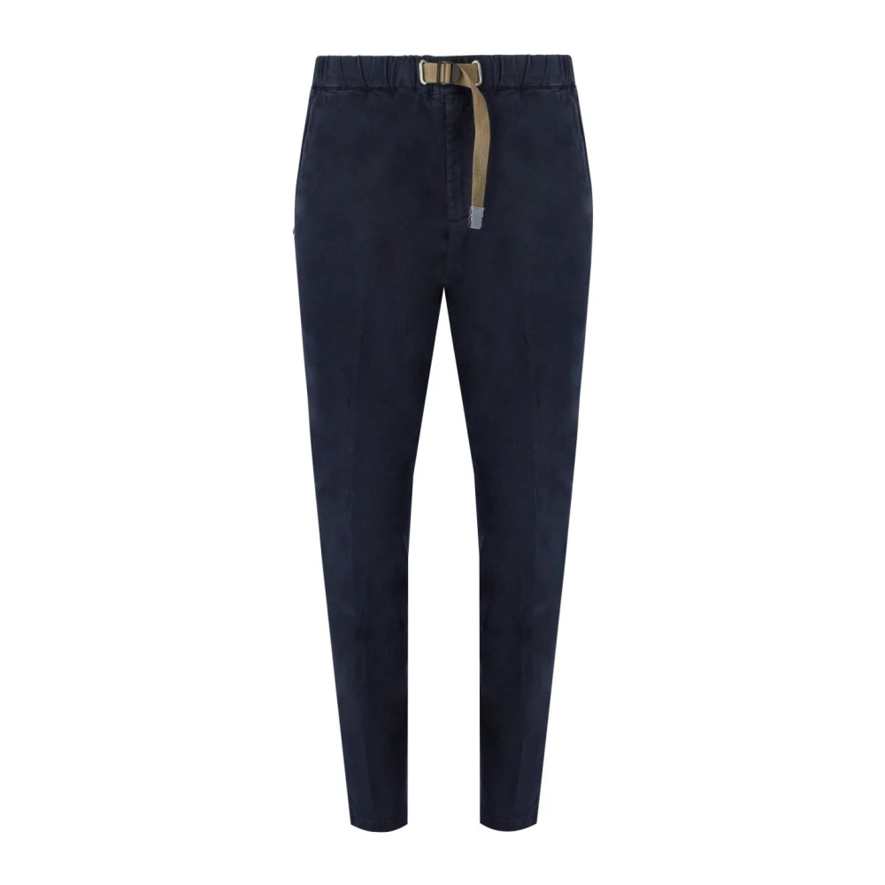 White Sand Blauwe Katoenen Skinny Leg Broek Blue Heren
