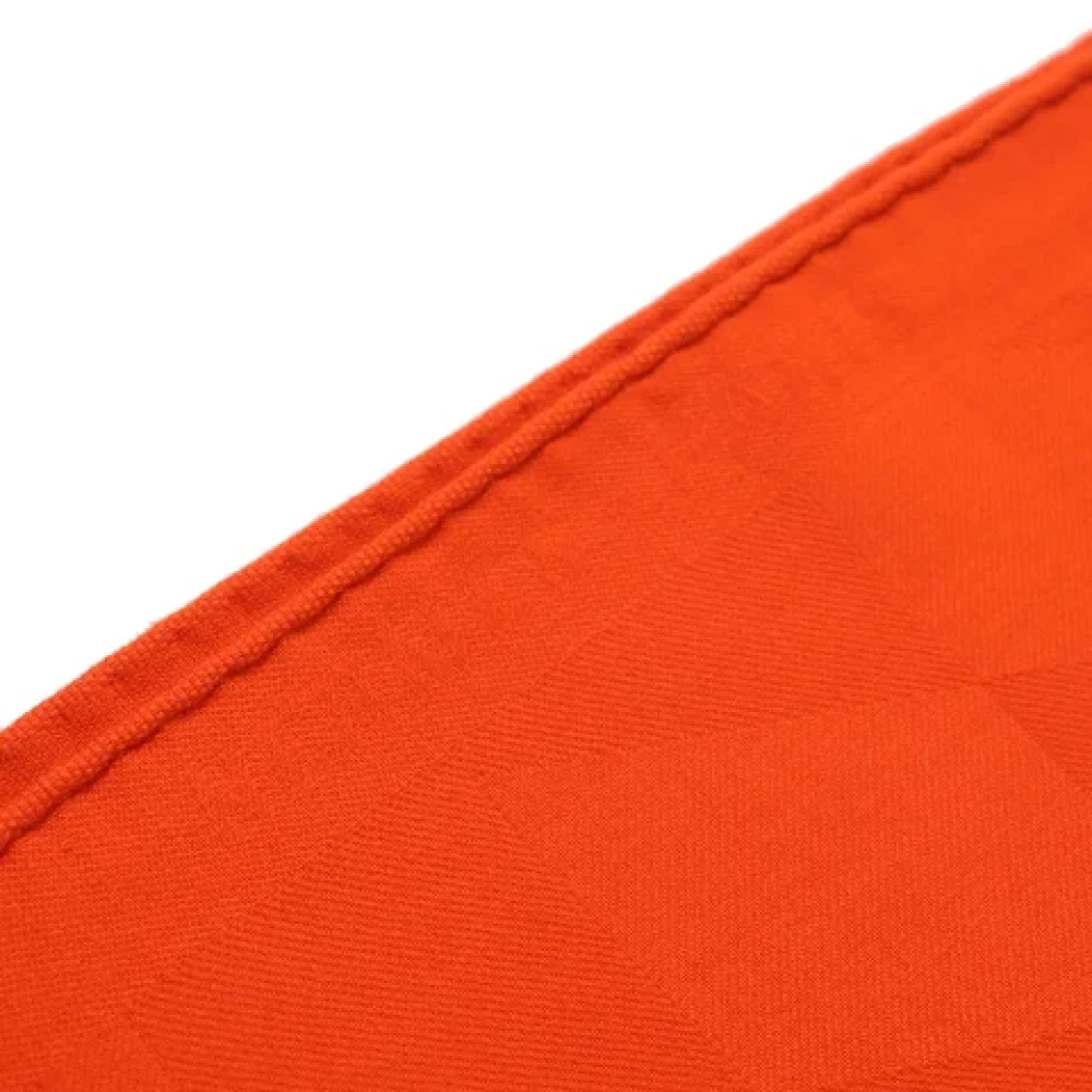 Hermès Vintage Pre-owned Fabric scarves Orange Dames