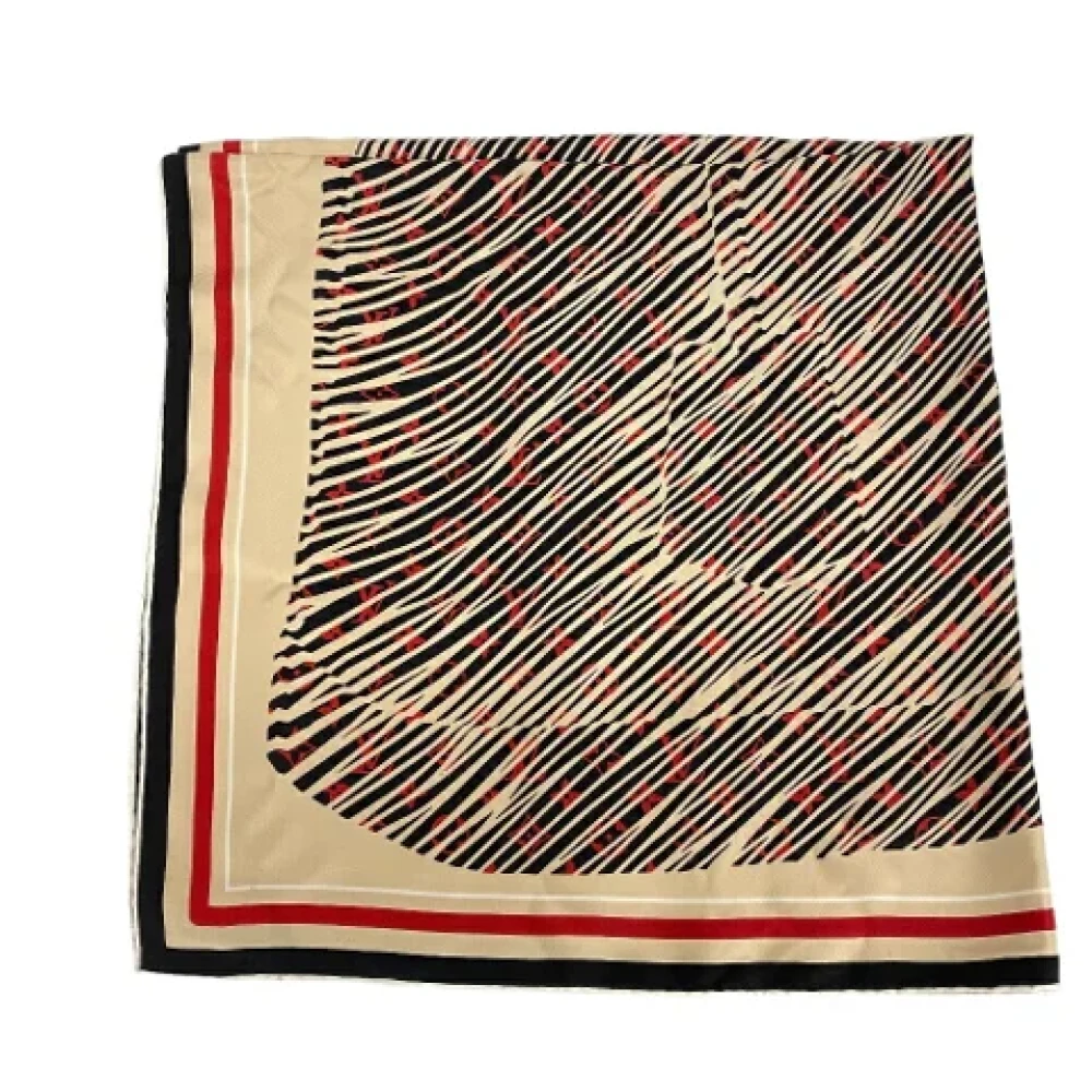 Louis Vuitton Vintage Pre-owned Fabric scarves Beige Dames