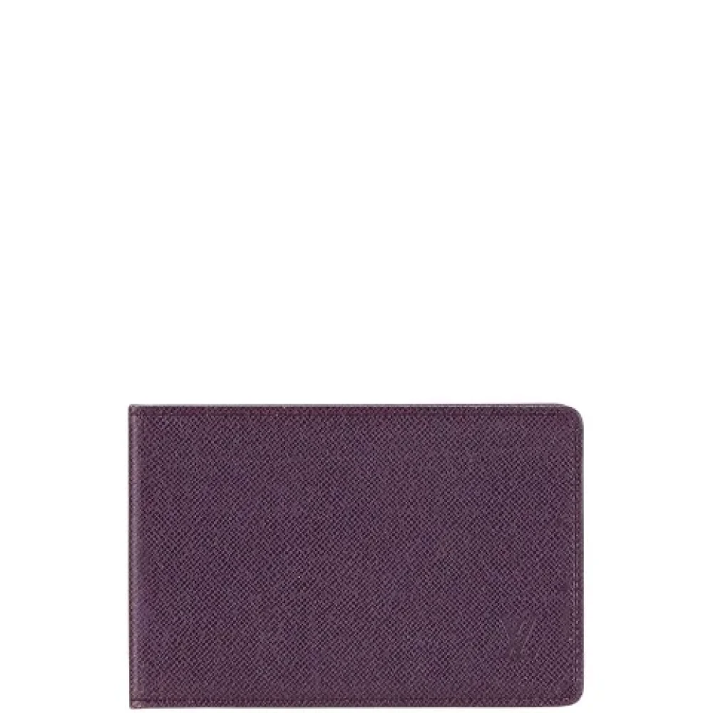 Louis Vuitton Vintage Pre-owned Leather wallets Purple Dames