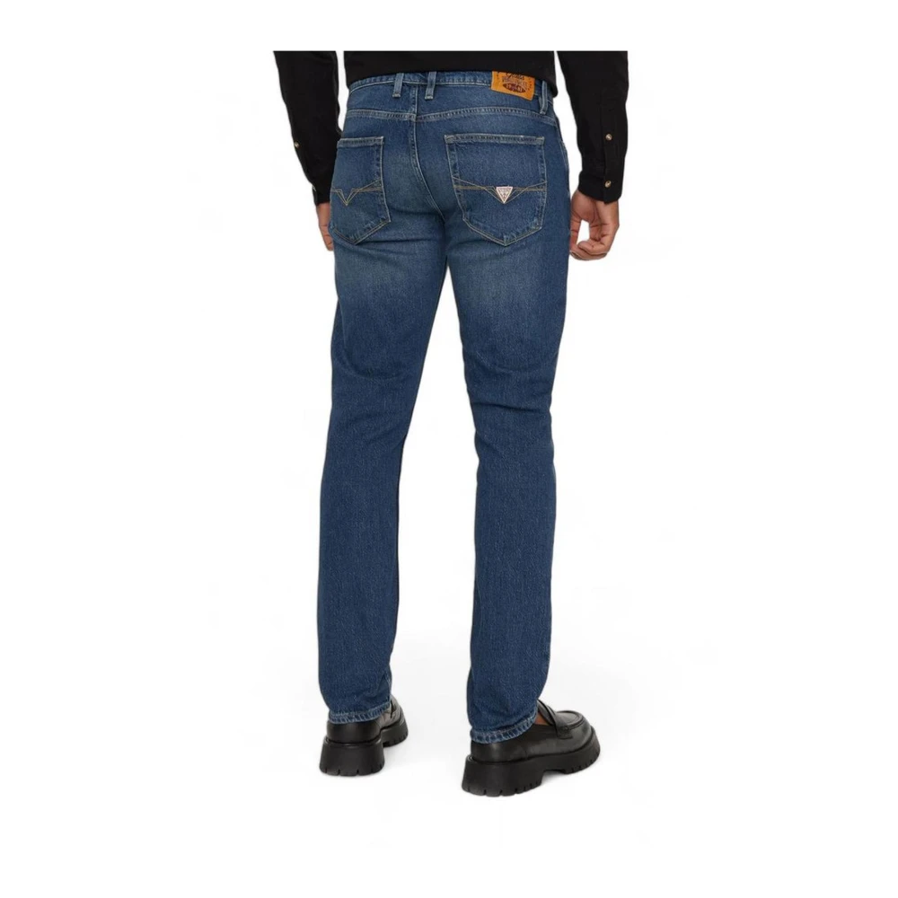 Guess Blauwe Katoen Blend Jeans Collectie Blue Heren