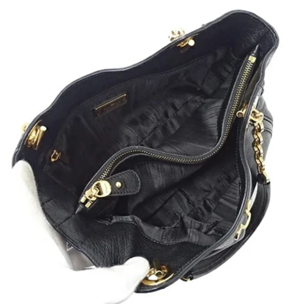 Salvatore Ferragamo Pre-owned Leather shoulder-bags Black Dames