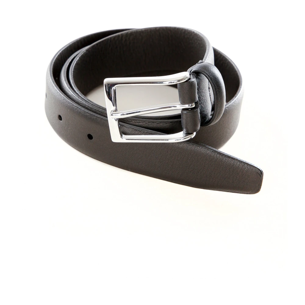 Anderson's Smalle donkerbruine leren riem Brown Heren