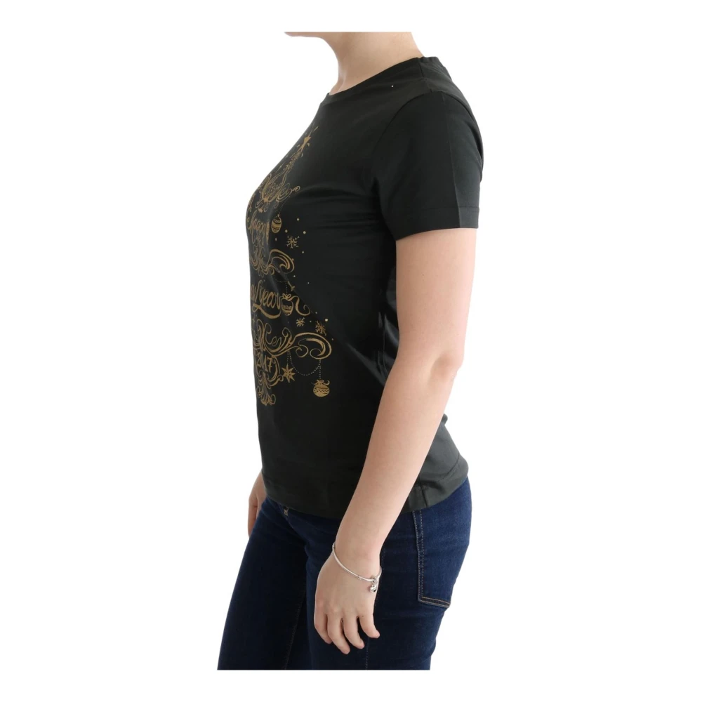 Dolce & Gabbana Groene Print T-Shirt 2017 Ontwerp Black Dames