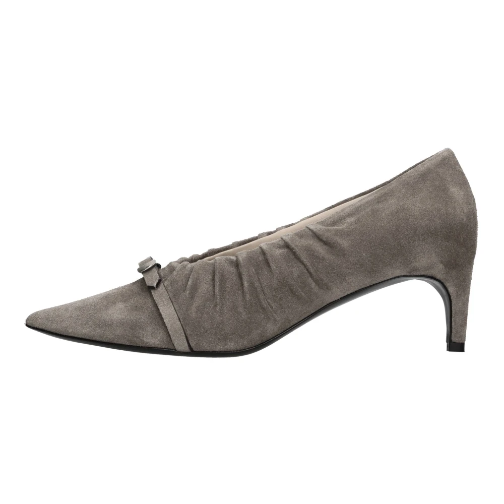 Del Carlo Vrouw Grijs Schoenen Dames, 37 Eu, Suède, Met Hak