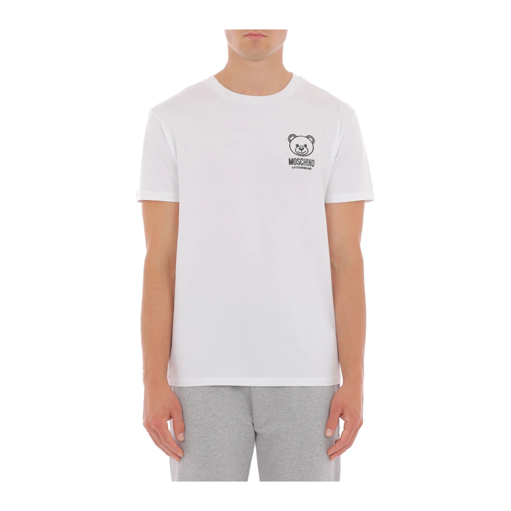 Moschino Witte T-shirts en Polos White Heren