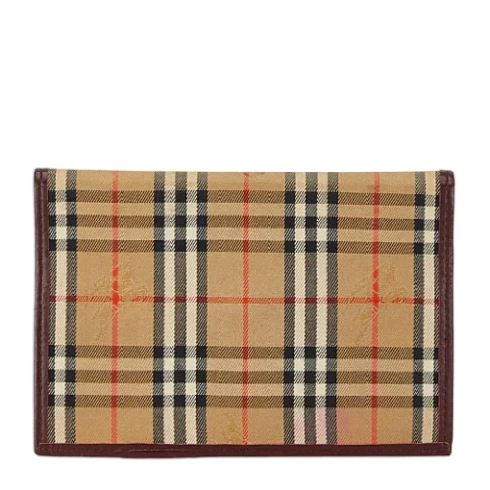 Burberry Vintage Pre-owned Canvas wallets Beige Dames