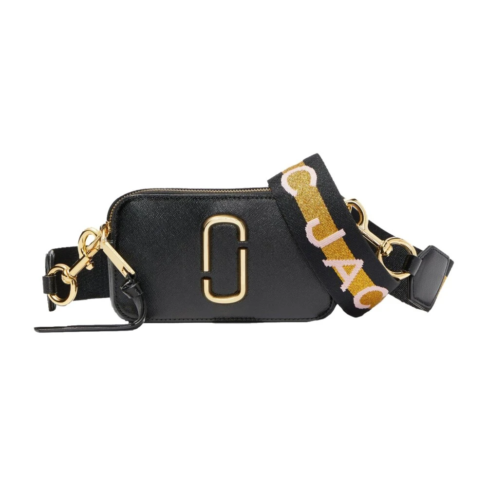 Marc Jacobs The Logo Strap Snapshot Väska Black, Dam