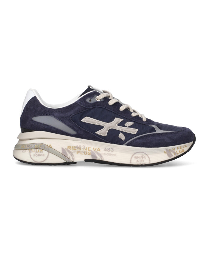 sneaker-bleu-en-daim-et-nylon