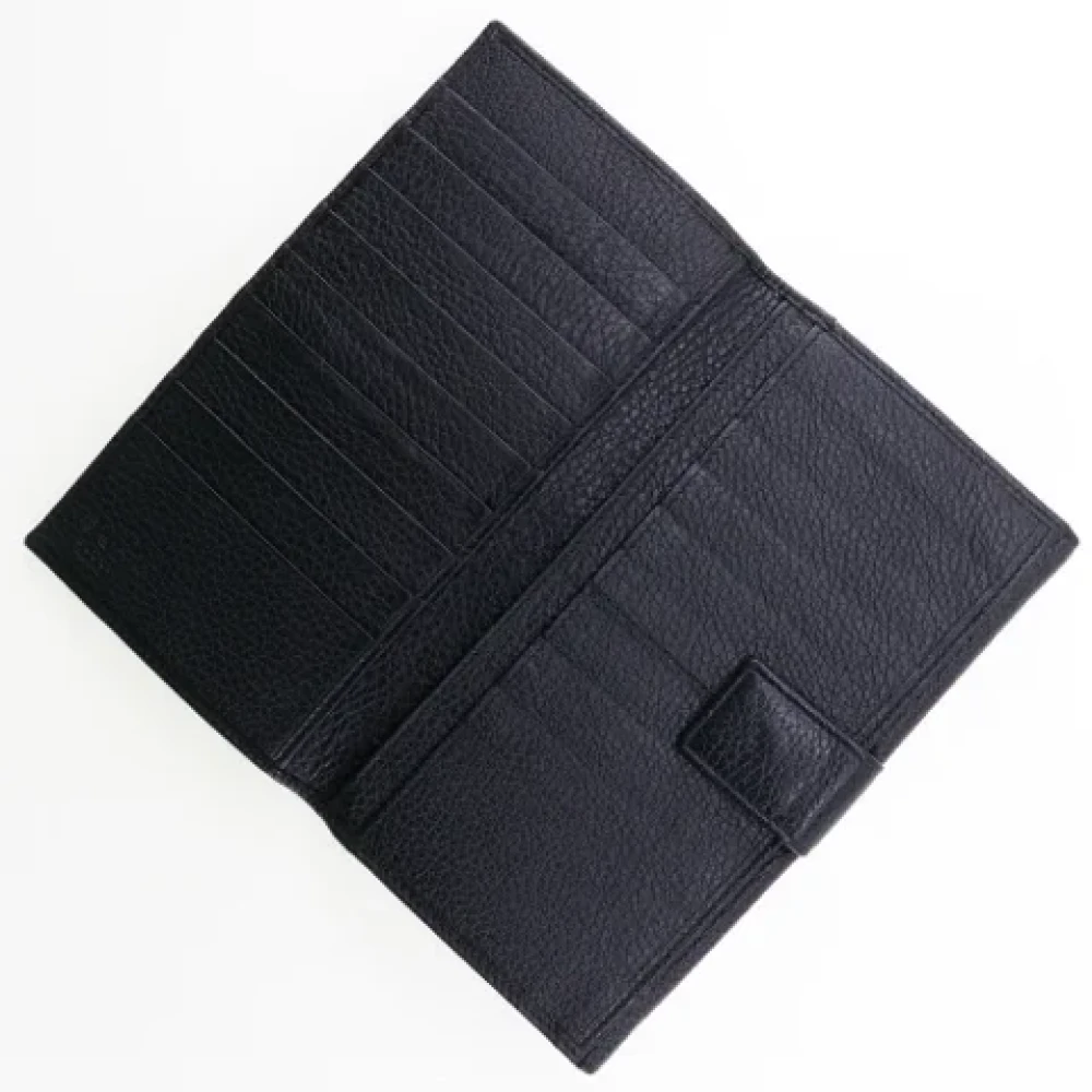 Gucci Vintage Pre-owned Leather wallets Black Dames